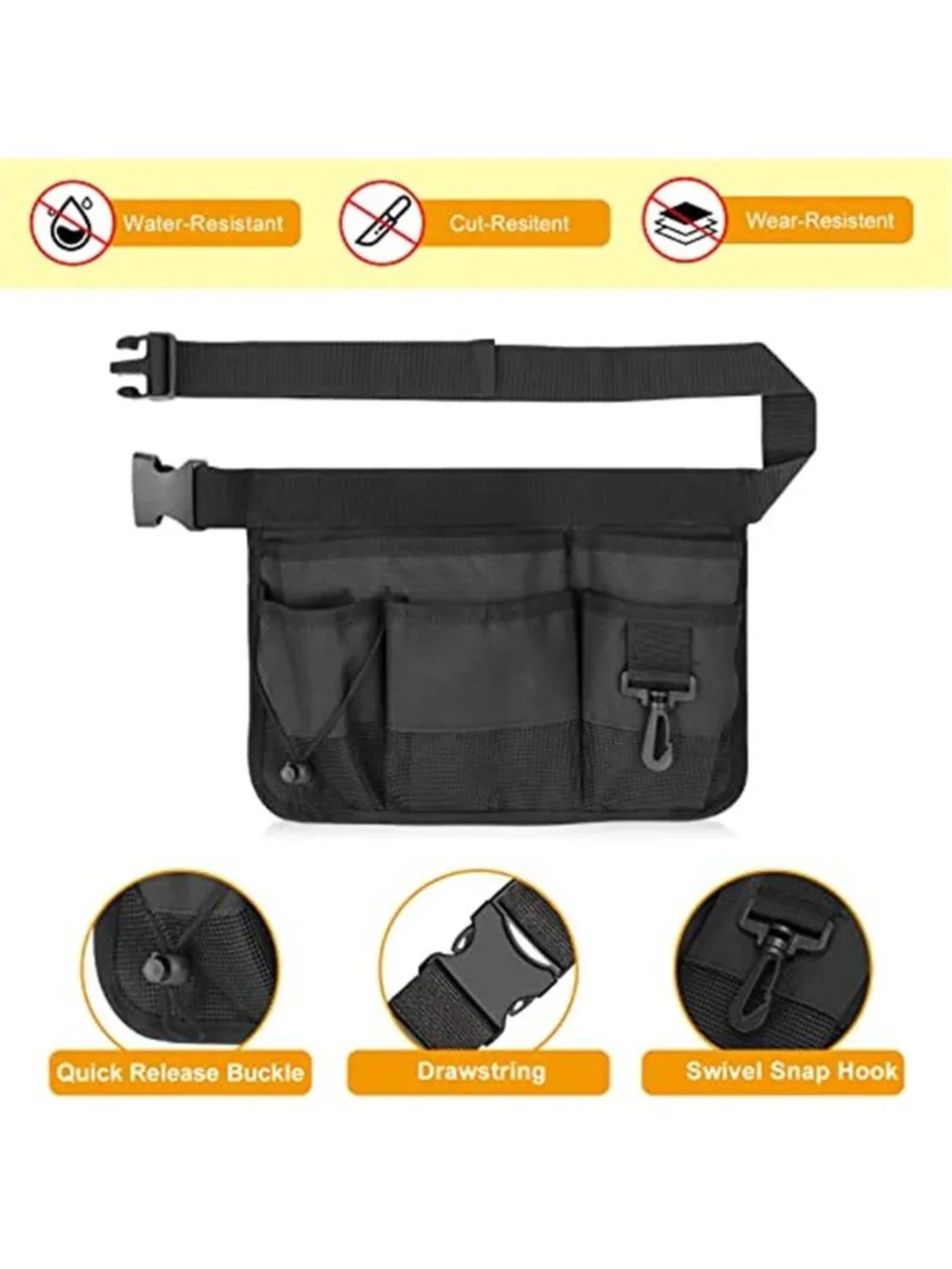 Garden Tool Belt Waist Pouch Gardening Tool Organizer Apron With Pockets